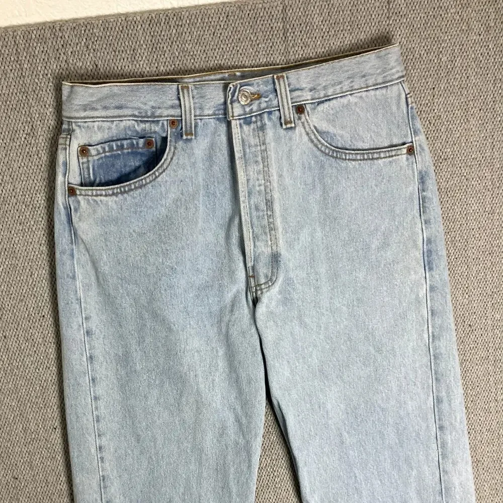 Vtg Levi's 501XX Jeans Men's 32X34 Light Wash Fade USA Made Button Fly‎ 95